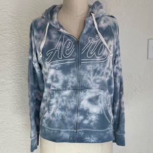 blue tie dyed hoodie from Aeropostale